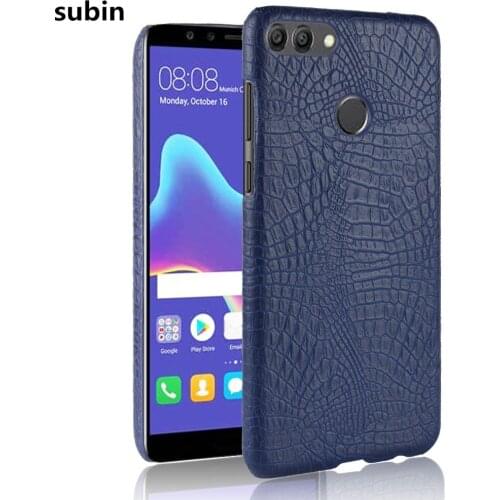 Subin For Huawei Enjoy 8 Plus Case 5.93inch Retro Crocodile leather Cover Hard For Huawei Enjoy8 Plus FLA-AL00 AL10 Phone Cases