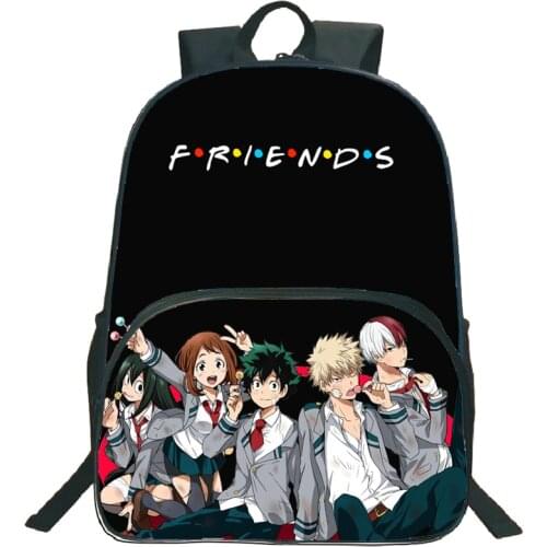 My Hero Academia Kids Backpack Boys Girls Anime Knapsack Students Cartoon School Bags Teens Bookbags Children Rucksack Mochilas