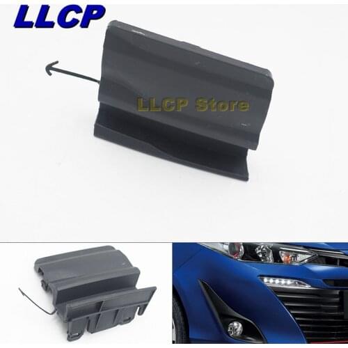 For Toyota Yaris Sedan 2018 2019 Front Bumper Towing Hook Trim Cover Lid Trailer Garnish Cap Shell
