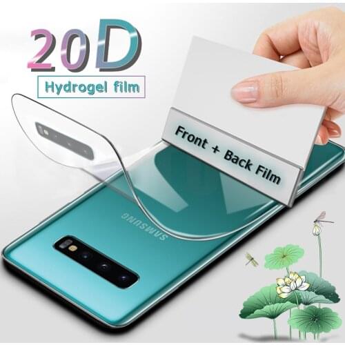 Hydrogel Film For Samsung Galaxy S20 Plus Ultra Screen Protector Back Film For S8 S9 S10 Plus Note 20 Ultra 10 8 9 M31 Not Glass