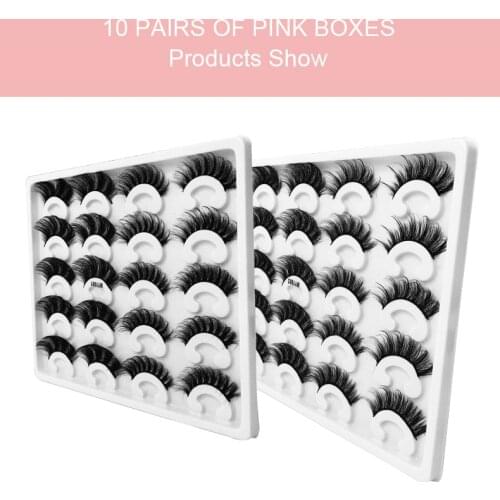 Hot sale eyelashes MY1007 beautiful 10Pairs 25mm Volume Soft HandMade eyelashes Faux Mink False Eyelash extension