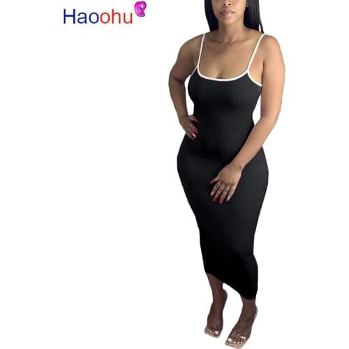 HAOOHU Summer Knitted Dresses