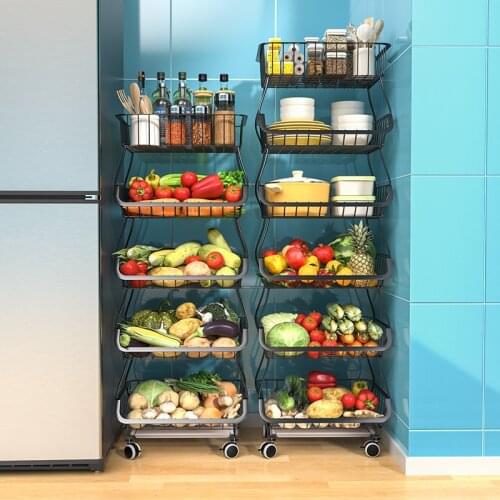 GY Vegetable Basket Storage Rack Vegetable Multi-Layer Storage Basket Multi-Functional Storage Vegetable Rack
