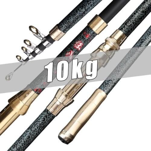 New Telescopic Portable Fishing Rod 2.1M,2.4M,2.7M,3.0M,3.6M Travel Sea Boat Rock Fishing Rod Carp Fishing Gear Ultralight Rod