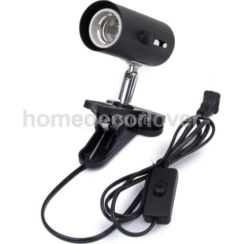 NW-02 Aquarium Reptile Light Base Holder with Clamp Ceramic Heat Lamp Stand