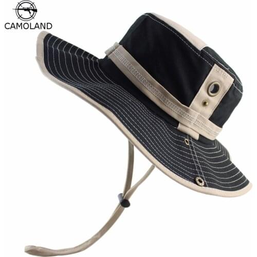 100% Cotton Bucket Hat Summer Spring for Men Women Fishing Boonie Hat UV Protection Sun Hat Outdoor Cap Large Wide Brim Safari