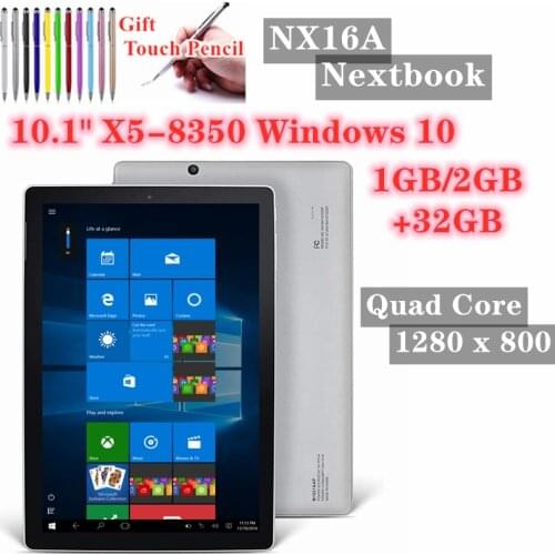 Newest 10.1'' Windows 10 Home Tablet PC Dual Camera 1280*800IPS Quad Core 4GB RAM 32GB ROM NX16A Tablets PC