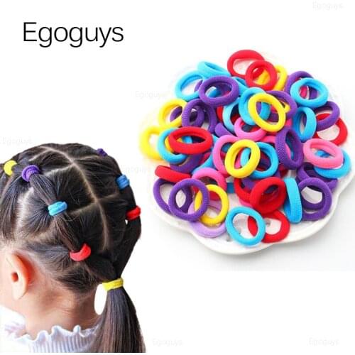 10PCS Girls Cute Candy Color Elastic Hair Ring Rope Children Ponytail Holder Women Rubber Bands Headband Kids Hair Accessories