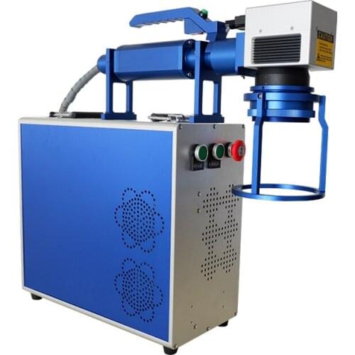 Hand laser marking mini portable metal fiber laser marking / engraving / printing machine for sale