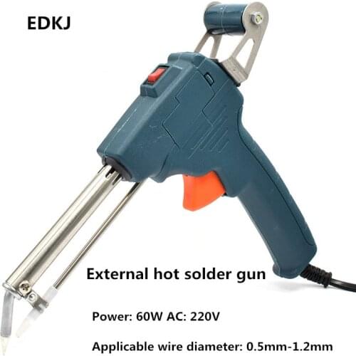 220V 50W Plug Hand-held Internal Heating Soldering Iron Automatically Send Tin Gun Soldering Welding Repair Tool