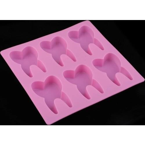 Silicone Mini Tooth Mold Handmade Soap Making Resin Casting Fondant Mould Chocolate Cake Decorating Tools Crafting DIY