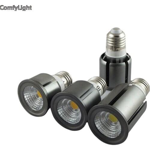 LED COB Bulb Bright Spot Lights E27 110V 220V 230V AC Warm White Black track Bulbs 5W 7W 12W lamp Easy install lighting Holder