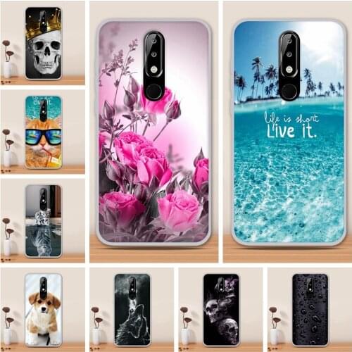 Ultra Thin Case For Nokia 5.1 Plus X5 Case Silicone Soft TPU Cartoon Cute Cat Phone Case For Nokia X5 Nokia5.1 Plus Back Cover