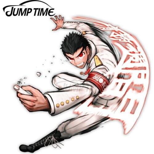 Jump Time 13 x 10cm For Danganronpa KiyotakaIshimaru Anime Car Stickers Waterproof Windshield Bumper Laptop Auto Decals Sticker