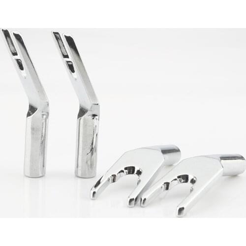 High Quality 4pcs Audiocrast Rhodium plated spade Adapter Banana adapter to spade Rhodium plated Speaker cable adapter