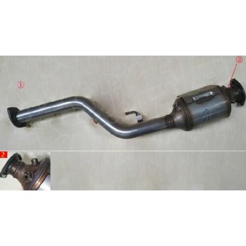 1205130XPW01A Rear catalytic converter assembly for greatwall pao