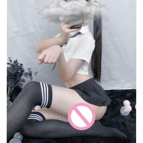 Woman School Uniforms Sexy Collage Student Sailor Party Cosplay Costume Japanese Short Sleeve Anime JK Suit Girls Pleated Skirt