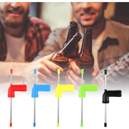 1PC Beer Snorkel Straw Beer Bong Funnel Slammer Double Snorkel Drinking Beer Bar Tools Festivals Party Dispenser Y1F5