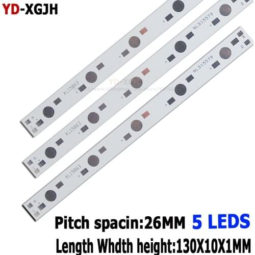 10pcs/Lot 1W 3W 5W LED Aluminum Base Plate 5LEDs 130mm PCB DIY For Heatsink 1 3 5 W Watt 5W 15W 25W Watt High Power Light Beads