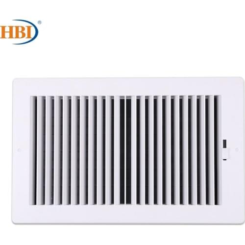 2-Way W14" x H8" Bright White Finished Plastic Sidewall/Ceiling Register Air Grille Air Vent Ventilation Equipment