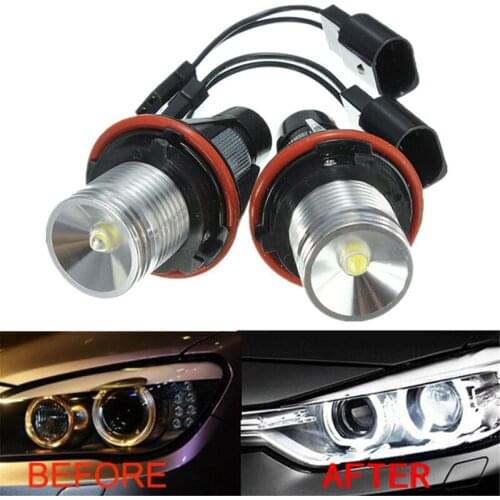 2pcs/set 6W Canbus LED Angel Eyes Halo Side Marker Light Bulb For B-M-W E39 E81 E60