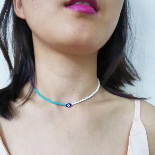 2021 Fashion White Shell Round Square Pendant Necklace Women Gift Jewelry Vintage Silver Color Heart Gold Moon Necklace Choker