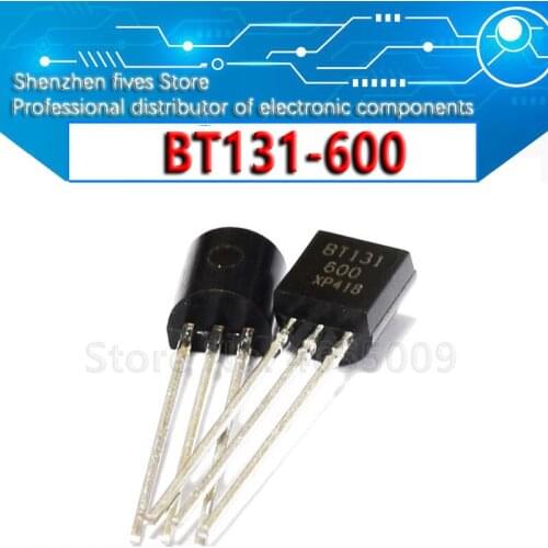 50pcs/lot New BT131-600 TO-92 600V 1A two-way thyristor