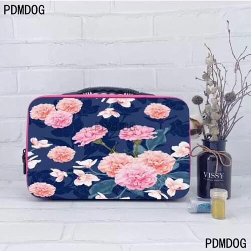 60/70/80/120 Bottles Of Diamond Painting Accessories Container Zipper Storage Bag Suitcase 5D Butterfly Embroidery Tool New