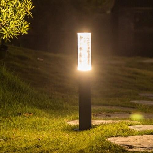 7W Acrylic Outdoor Garden Pillar Lawn Light Aluminum Post Lawn Lamp Bollard Light For Courtyard Villa Park Landscape