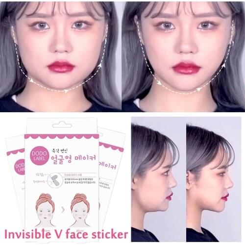 80/40 Lift Face Sticker Instant Waterproof V Shape Breathable Makeup Adhesive Tape Invisible Lifting Tighten Chin 2021 Slim