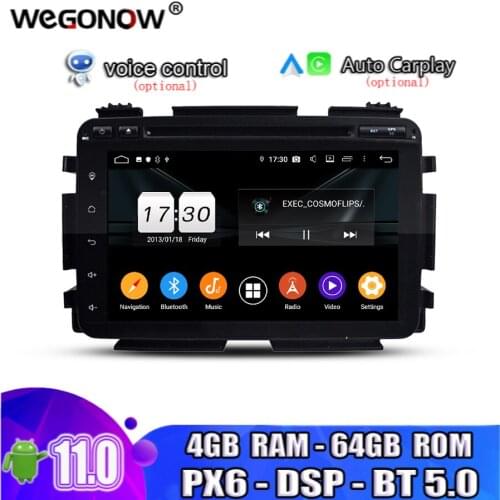 PX6 DSP TDA7851 HD Android 10.0 4GB 64GB 8 Core For Honda HRV VEZEL 2014 2015 2016 Car DVD Player GPS Map RDS Radio wifi BT 5.0