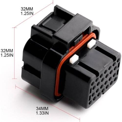 26-Hole 3-Slot Housing Car Electrical Connector Computer ECU Waterproof Plug Kit