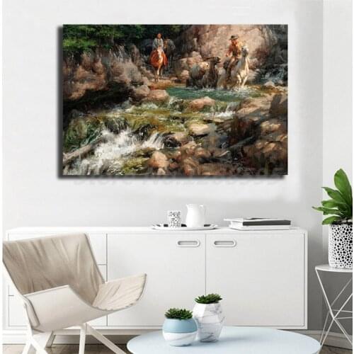 Mountain Man And Squaw HD Canvas Posters Prints Wall Art Painting Decorative Picture Modern Home Decoration Artwork
