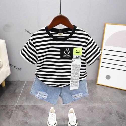 Summer Children Clothes Sports Clothes For Baby Girl Boy T-Shirts and Shorts 2 Piece Set Kids Baby Toddler 2-7 Years Clothing