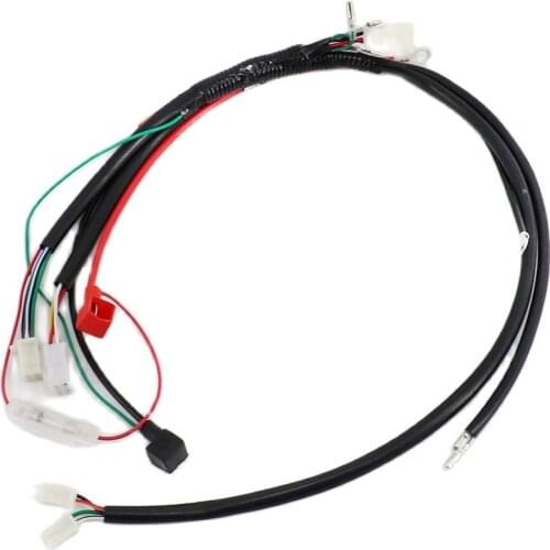 Motorcycle Electric start Socket Cord Assy Circuit Cable Complete for 110cc Electric Full Vehicle GO Kart ATV Harness Line