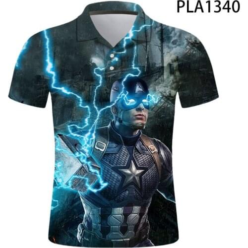 2020 New 3D Print Captain Polo Shirt Men Cool Streetwear Fashion Camisas Harajuku Short Sleeve Casual Hombres Ropa