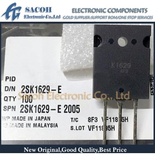 Free shipping 10Pcs 2SK1629 K1629 or 2SK1628 or 2SK1971 TO-3PL 30A 500V Silicon N-Channel MOSFET
