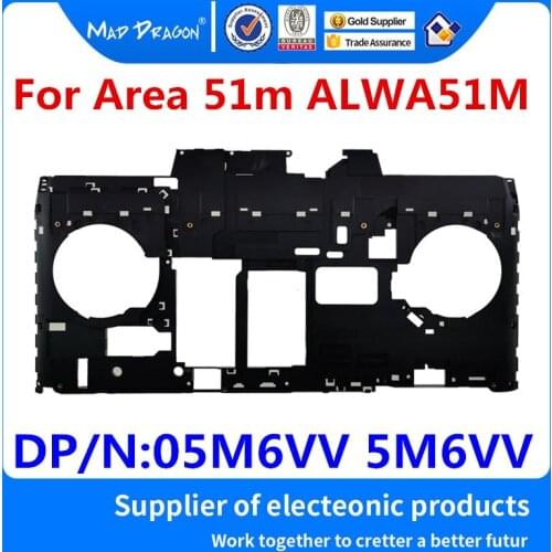 New original Laptop Bottom skeleton Bottom Case ASSY Black shell For Dell Alienware Area 51m ALWA51M 05M6VV 5M6VV AP2F1000400