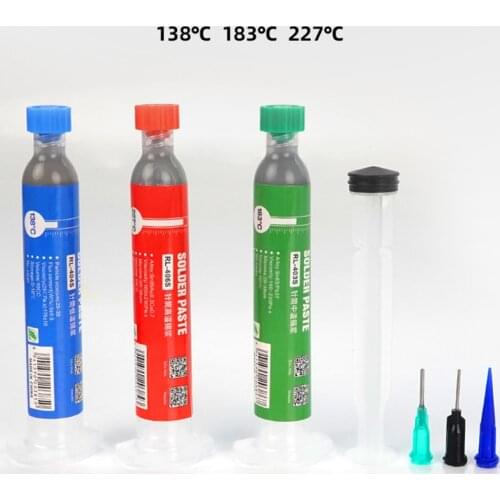 Relife Welding Paste 183C/138C/217C Medium Temperature Solder Paste Flux 10CC Tin Liquid BGA Soldering Fluxes for Rework Repair