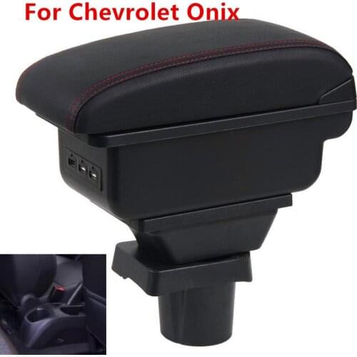 For chevrolet onix armrest box For chevrolet onix Interior special Retrofit parts Center Car Armrest box Center Storage box USB