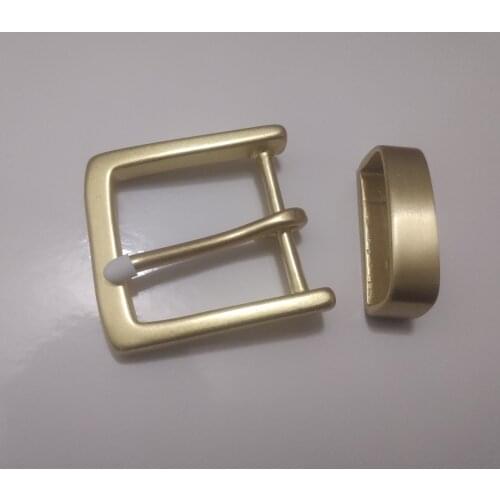 40mm Mens belt buckle DIY leather accessories solid brass Metal Cosplay For 3.8-3.9cm Wide belt
