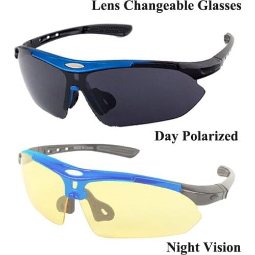 Men sunglasses driving glasses Women eyewear fashion fishing driving cycling outdoor sports UV protection Night vision Polarized