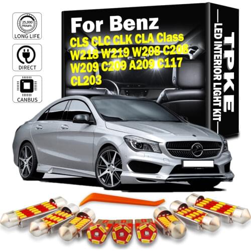 For Mercedes Benz CLS CLC CLK CLA Class W218 W219 W208 C208 W209 C209 A209 C117 CL203 LED Interior Light Kit Canbus