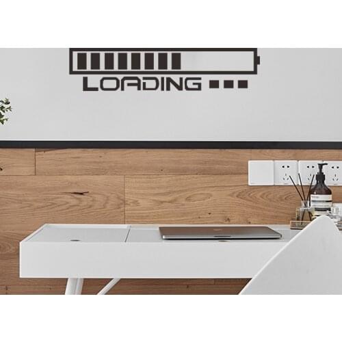 LOADING GAMING Vinyl Wall Stickers Home Decoration Wall Art Mural Teenager Living Room Bedroom Decor Aesthetic Wallstickers
