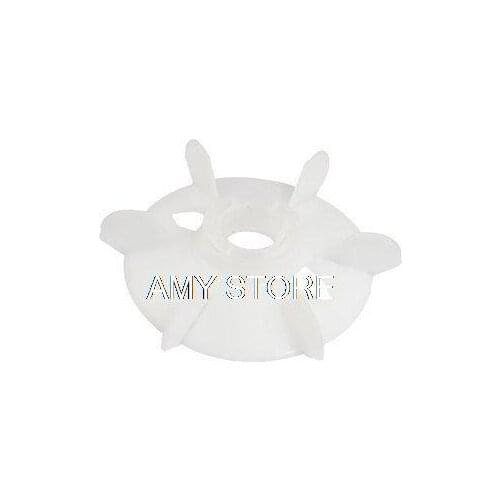 Spare Part 24mm Inner Diameter 6 Vanes Impeller Plastic Motor Fan Blade Wheel