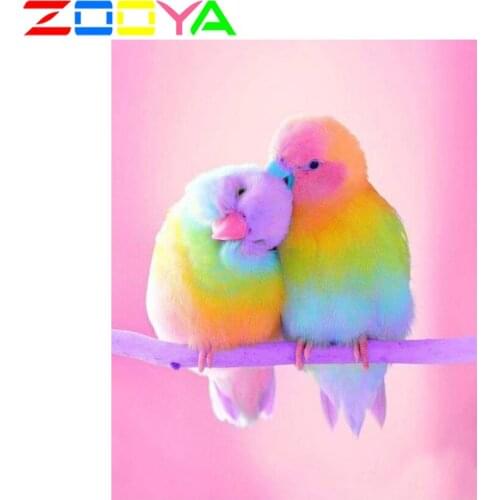 Zooya Full Diamond 5D Diy Diamond Painting Colorful Bird Diamond Dot Painting Embroidery Cross Stitch 3D Home Decoration Sp469