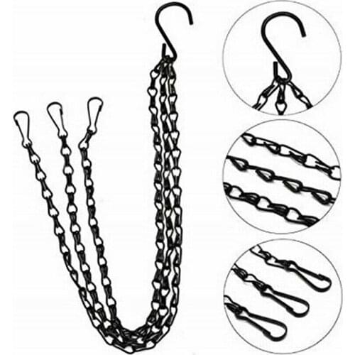 1Pcs Flower Plant Pot Chain Hanger Hanging Basket Chain for Garden Plants Flowers Pot Clip On Chains Replacement