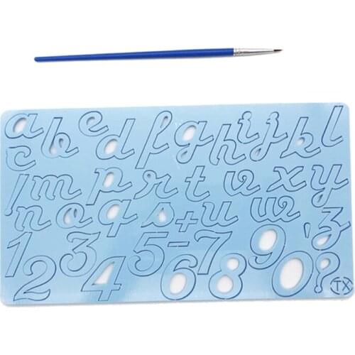 1 Piece Acrylic DIY Letters Pattern Mould Baking Cake Mould Fondant Mold Jelly Moulds Biscuit Cookie Cutter Stamp Moulds