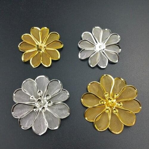 10pcs Filigree Wraps Metal Charms For Embellishment Scrapbook DIY Jewelry Metal Craft Wraps