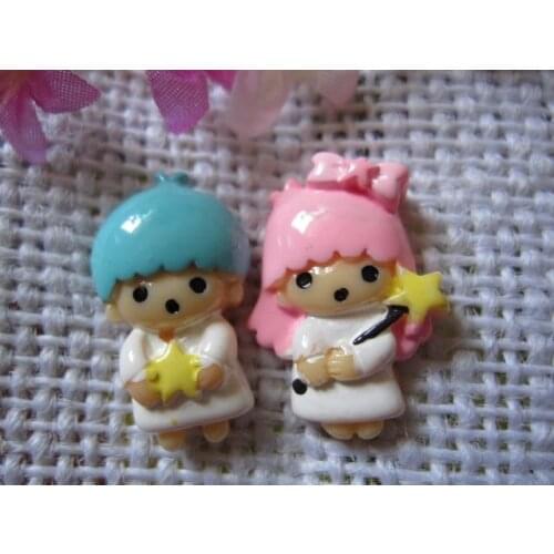 15pcs/lot flat back resin resin angel ,DIY resin craft accessories fashion resin cabochons